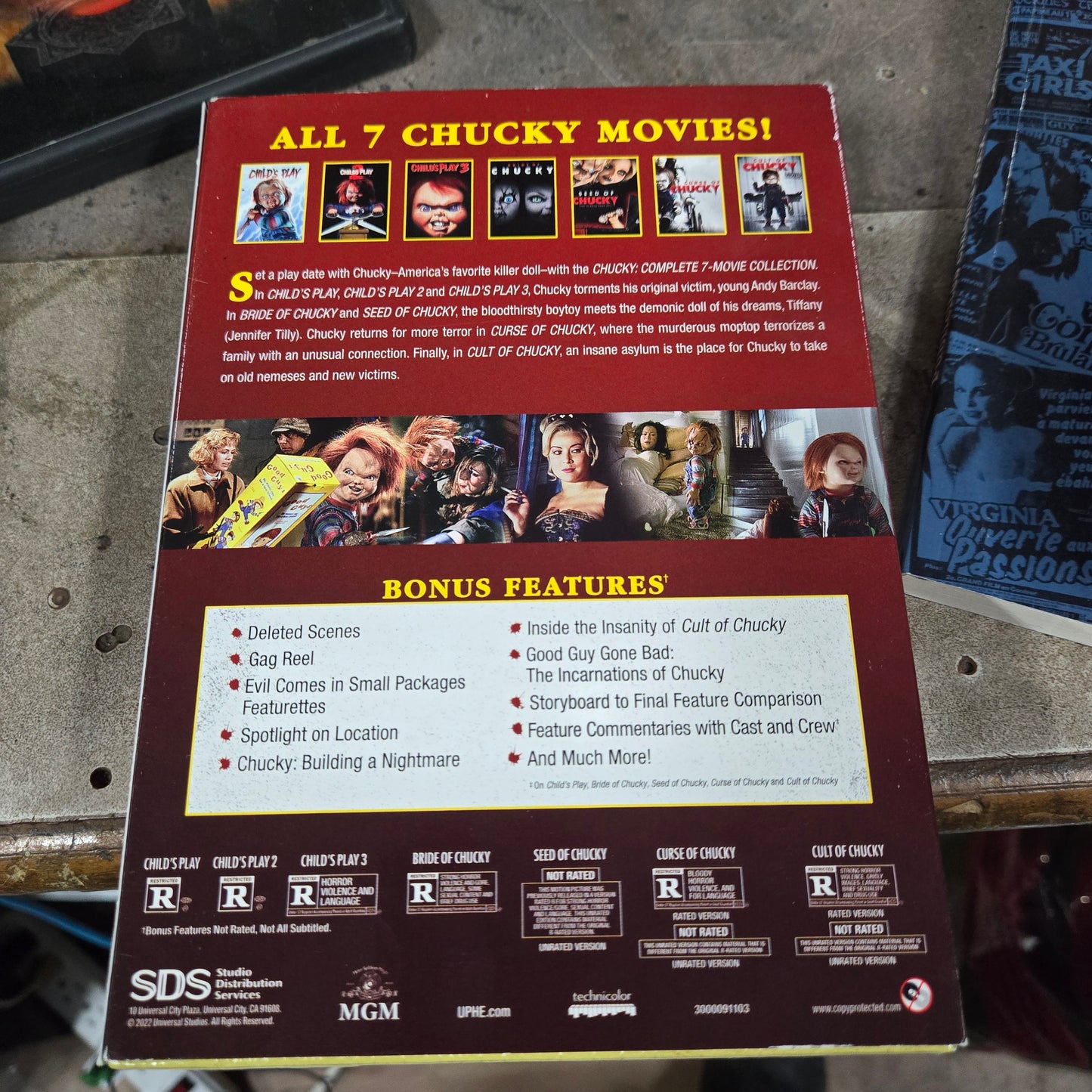 Chucky collection dvd