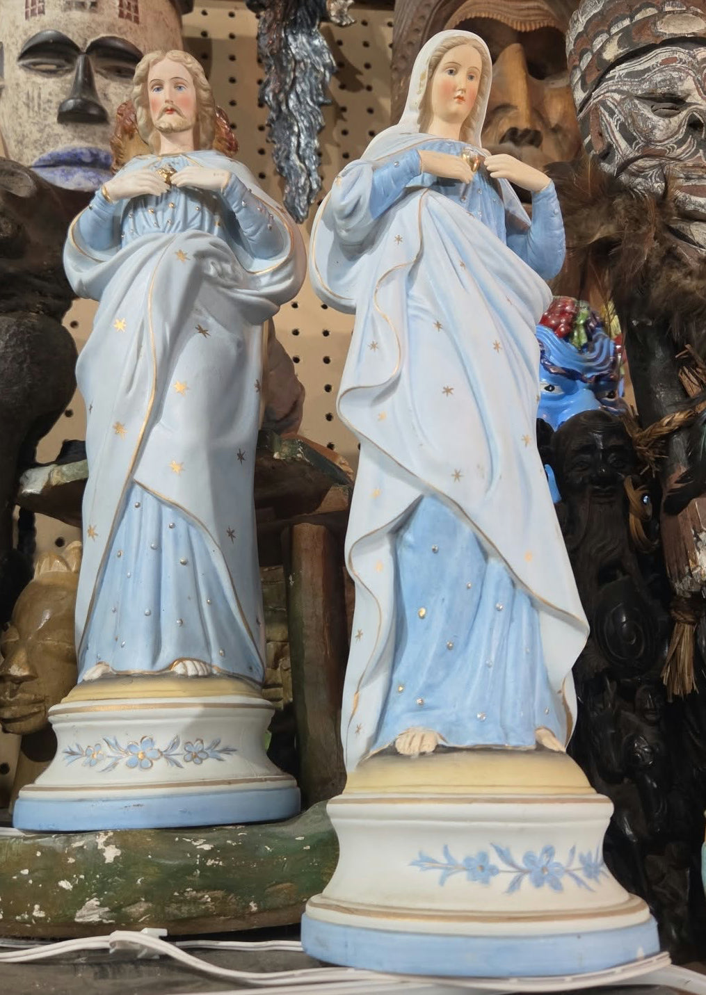 Statuettes de Marie et Joseph