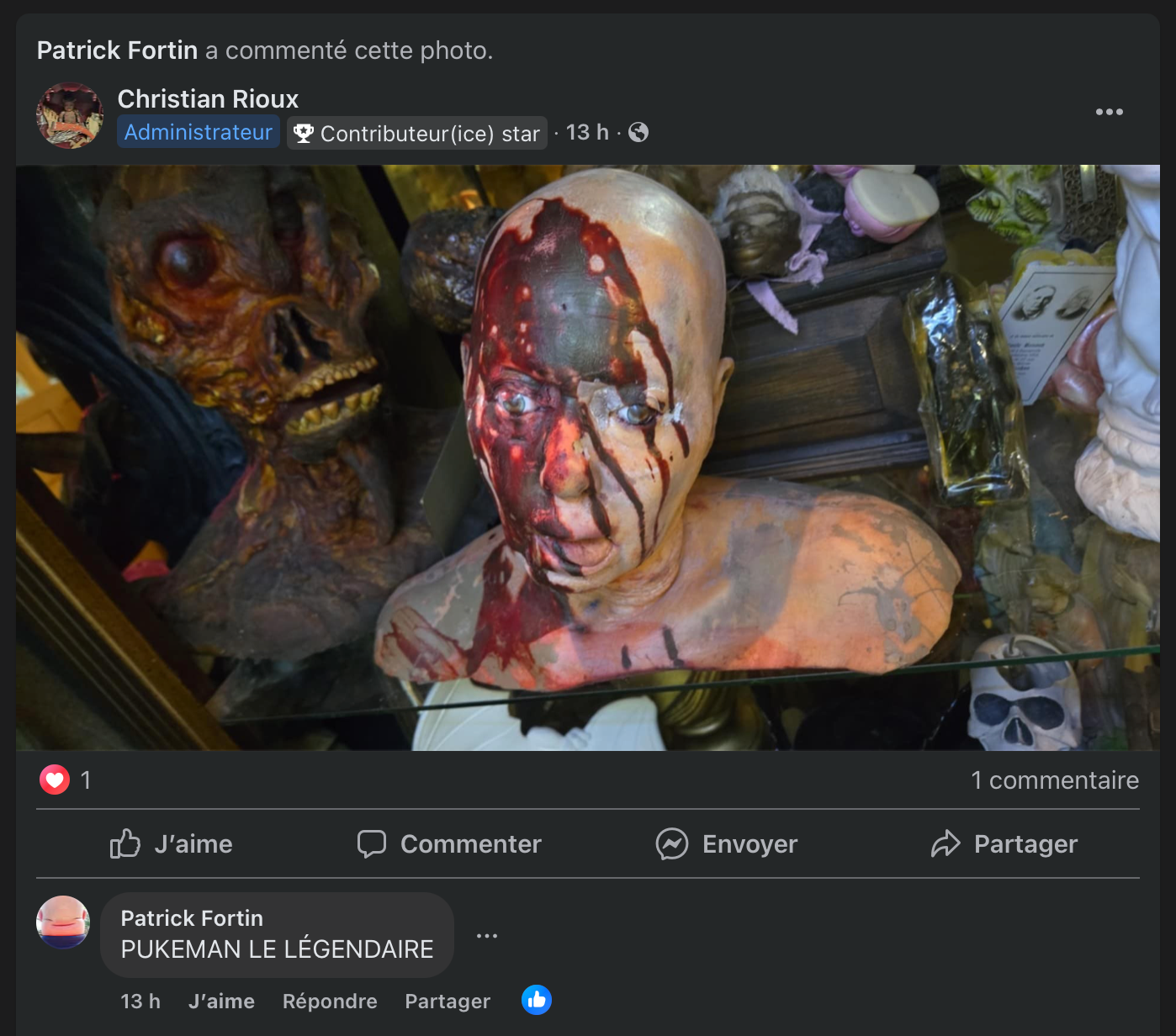 Prop effets spéciaux film de Pat Fortin