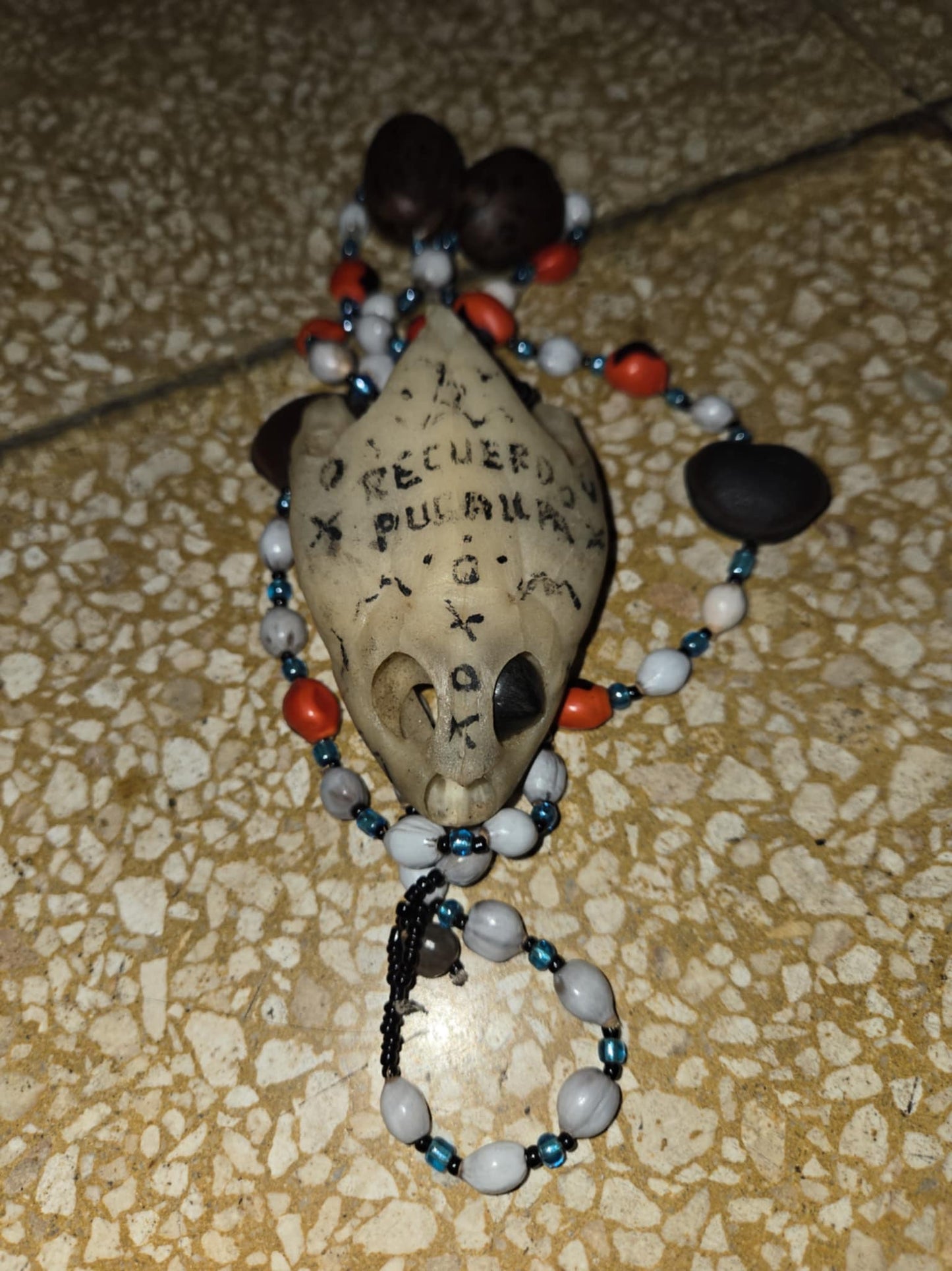 Collier amulette de protection d'Amazonie