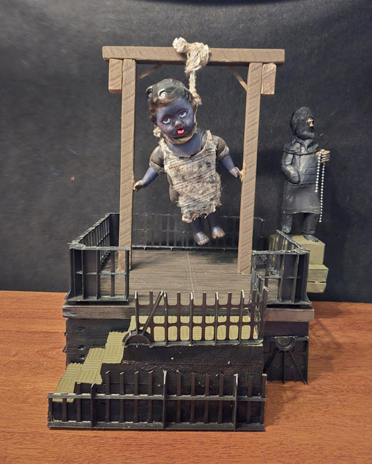 Diorama maquette échafaud pendaison