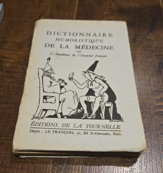 Livre dictionnaire humoristique de la médecine (1939)