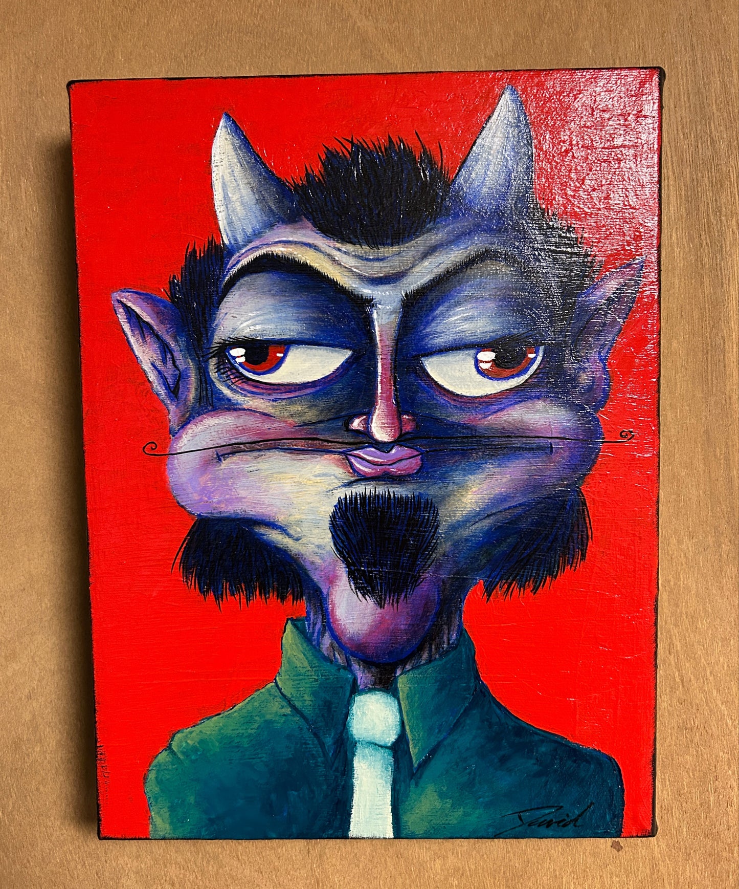 Peinture originale "Méphistophélès" par David Therrien.