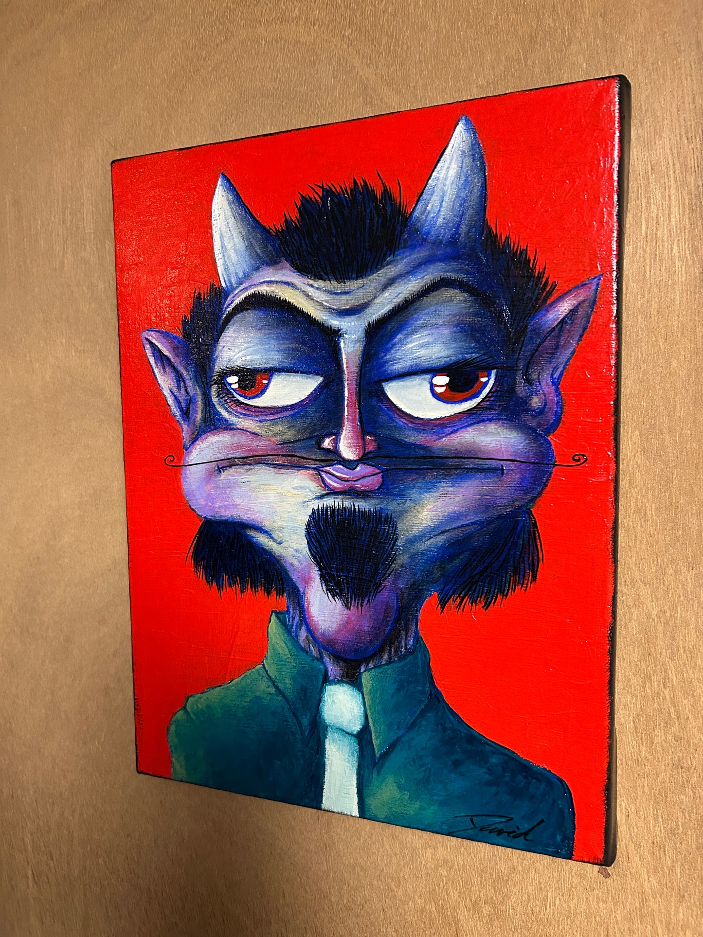 Peinture originale "Méphistophélès" par David Therrien.