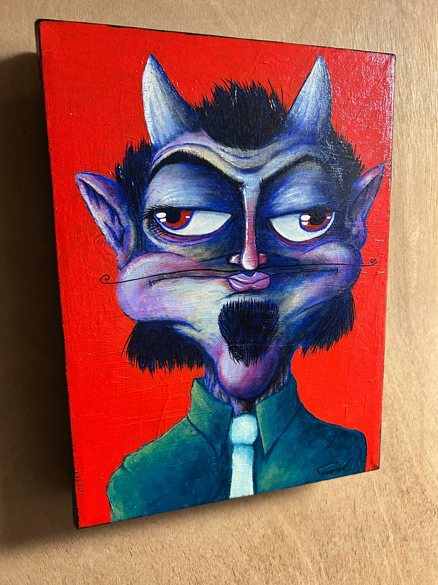 Peinture originale "Méphistophélès" par David Therrien.