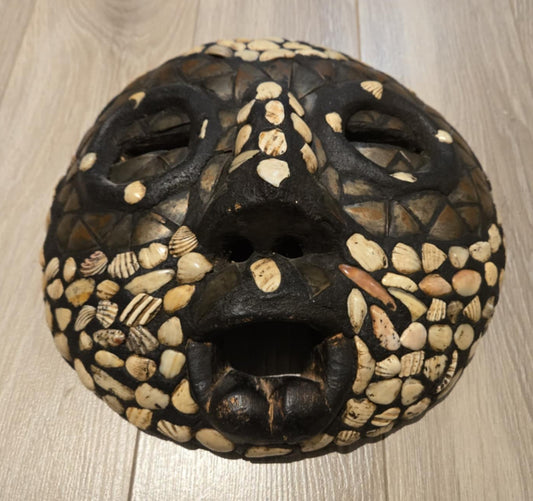 Masque rituel Asanti africain antique