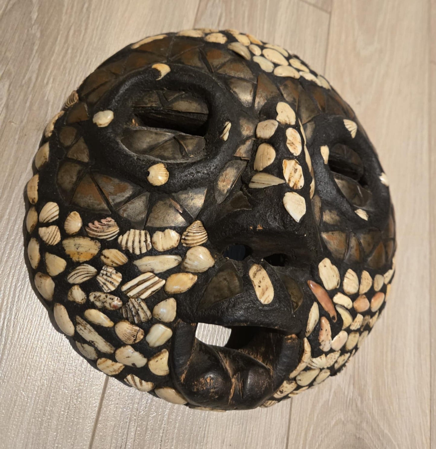 Masque rituel Asanti africain antique