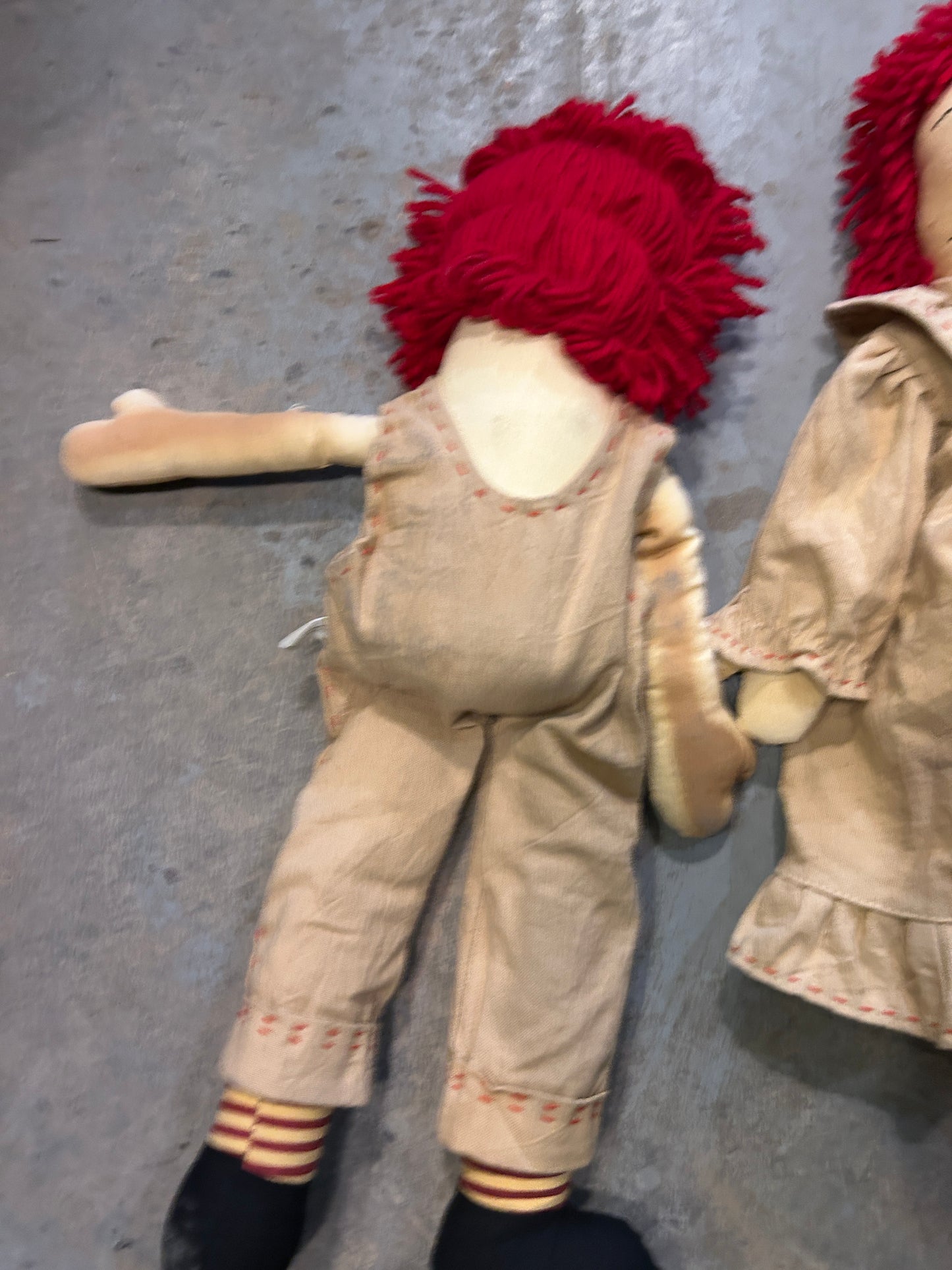 Raggedy Ann & Andy poupées rustiques