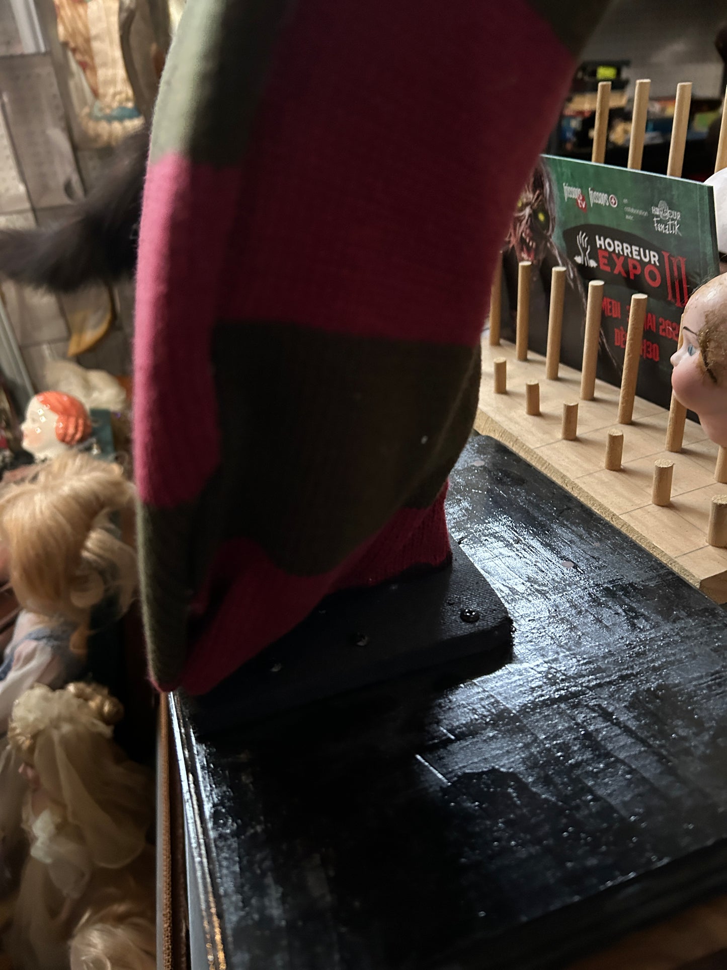 Buste de Freddy Krueger créé par un artiste