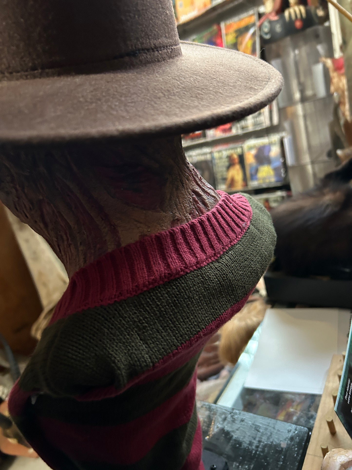 Buste de Freddy Krueger créé par un artiste