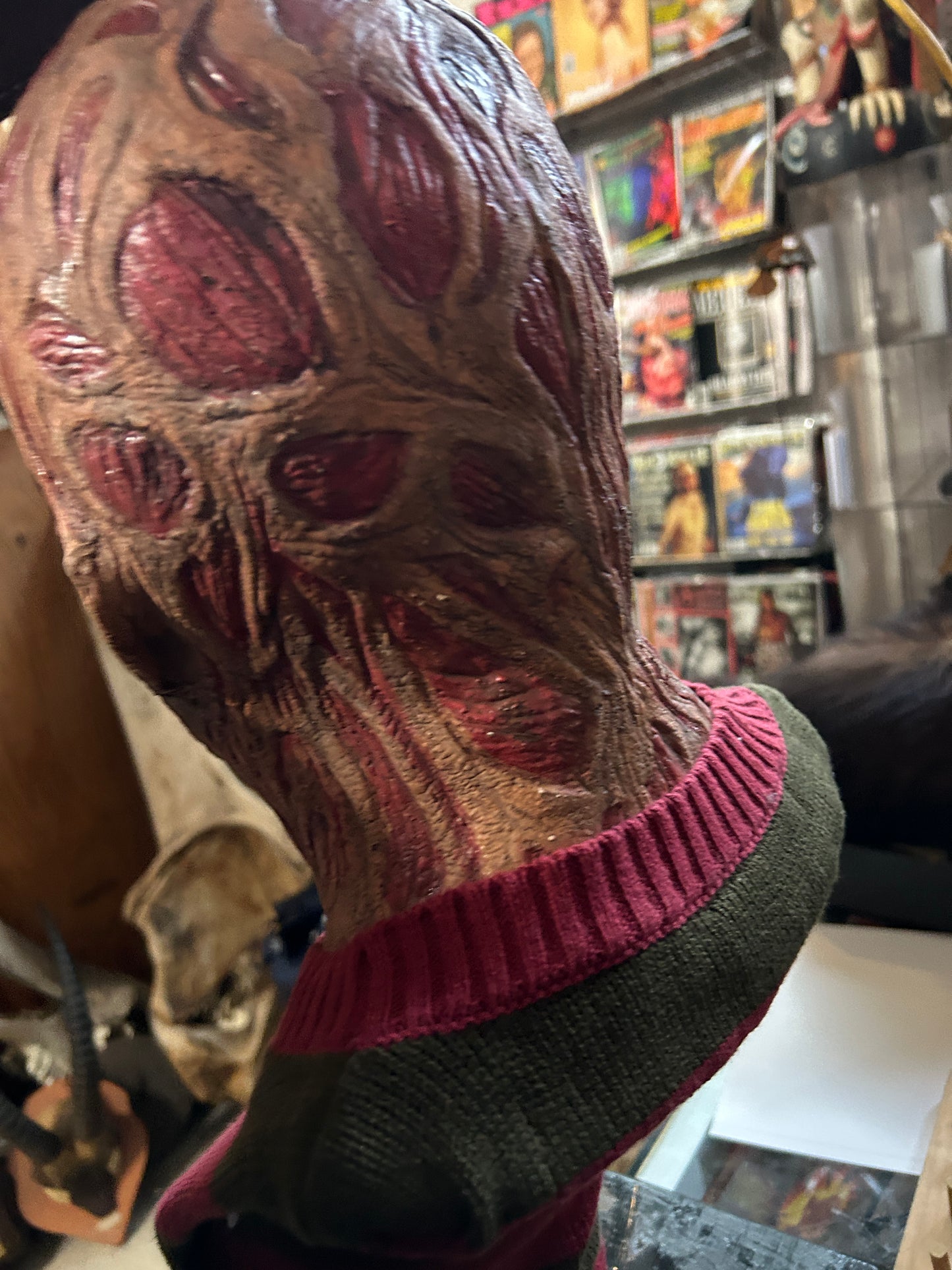 Buste de Freddy Krueger créé par un artiste