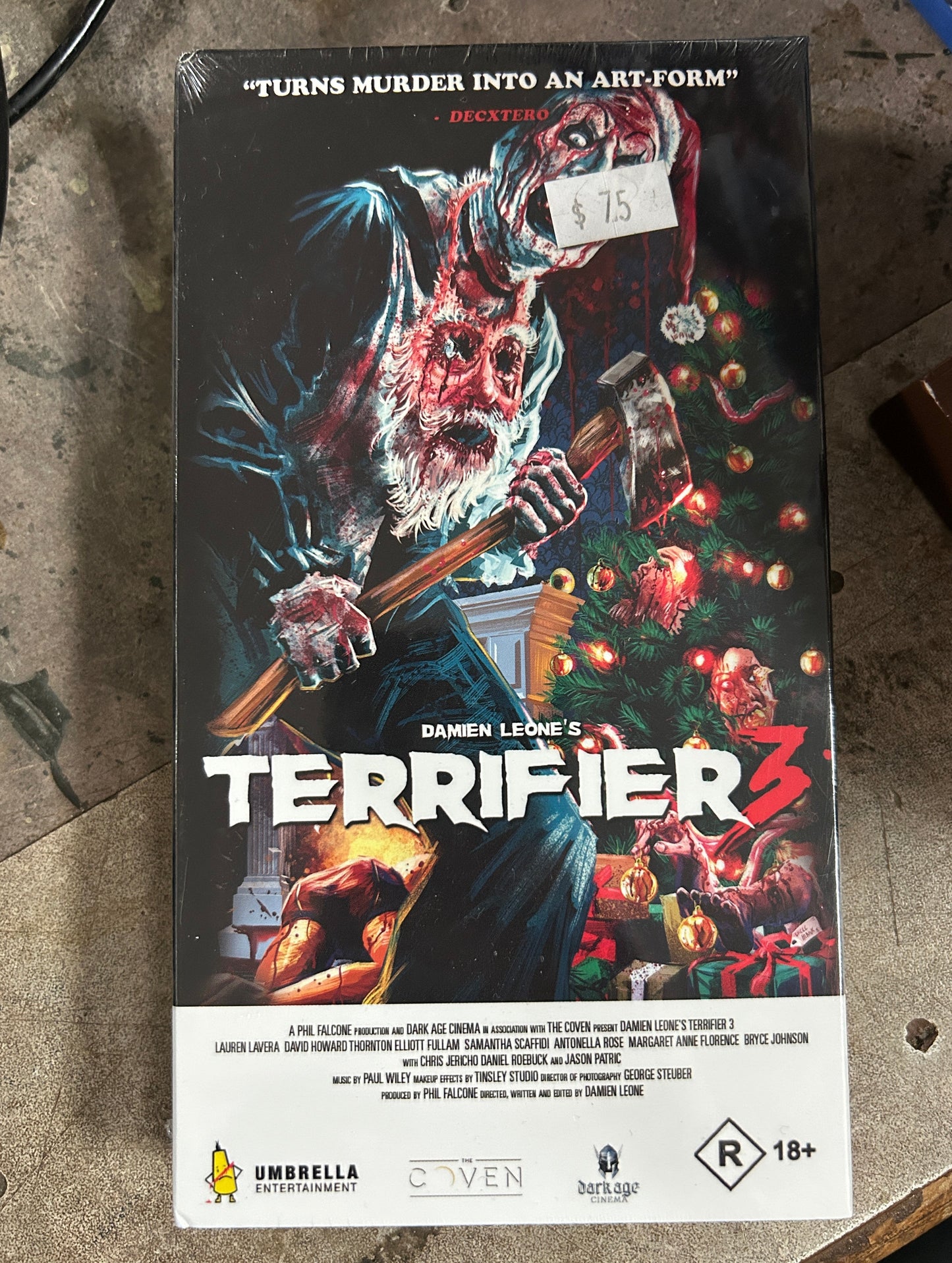 VHS film Terrifier 3 (v.o.) - neuf et scellé