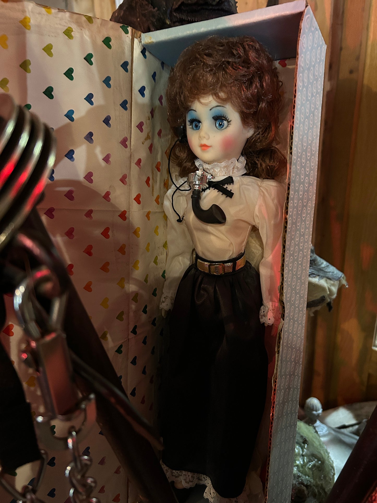 Poupée vintage opératrice Bell des années 50-60
