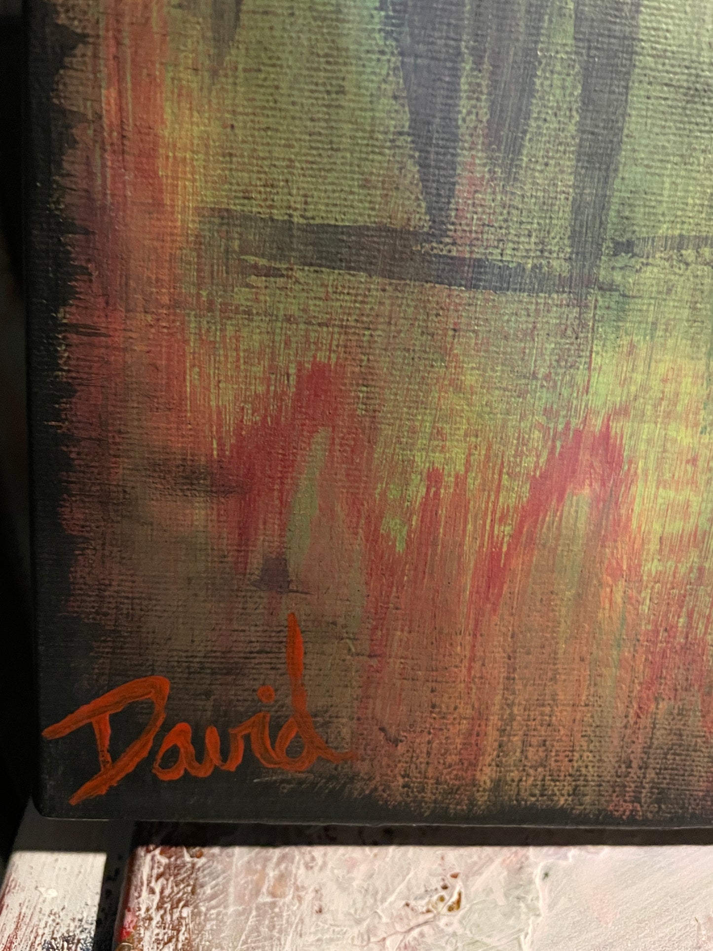 Peinture originale 16X20 "La guerre" par David Therrien.