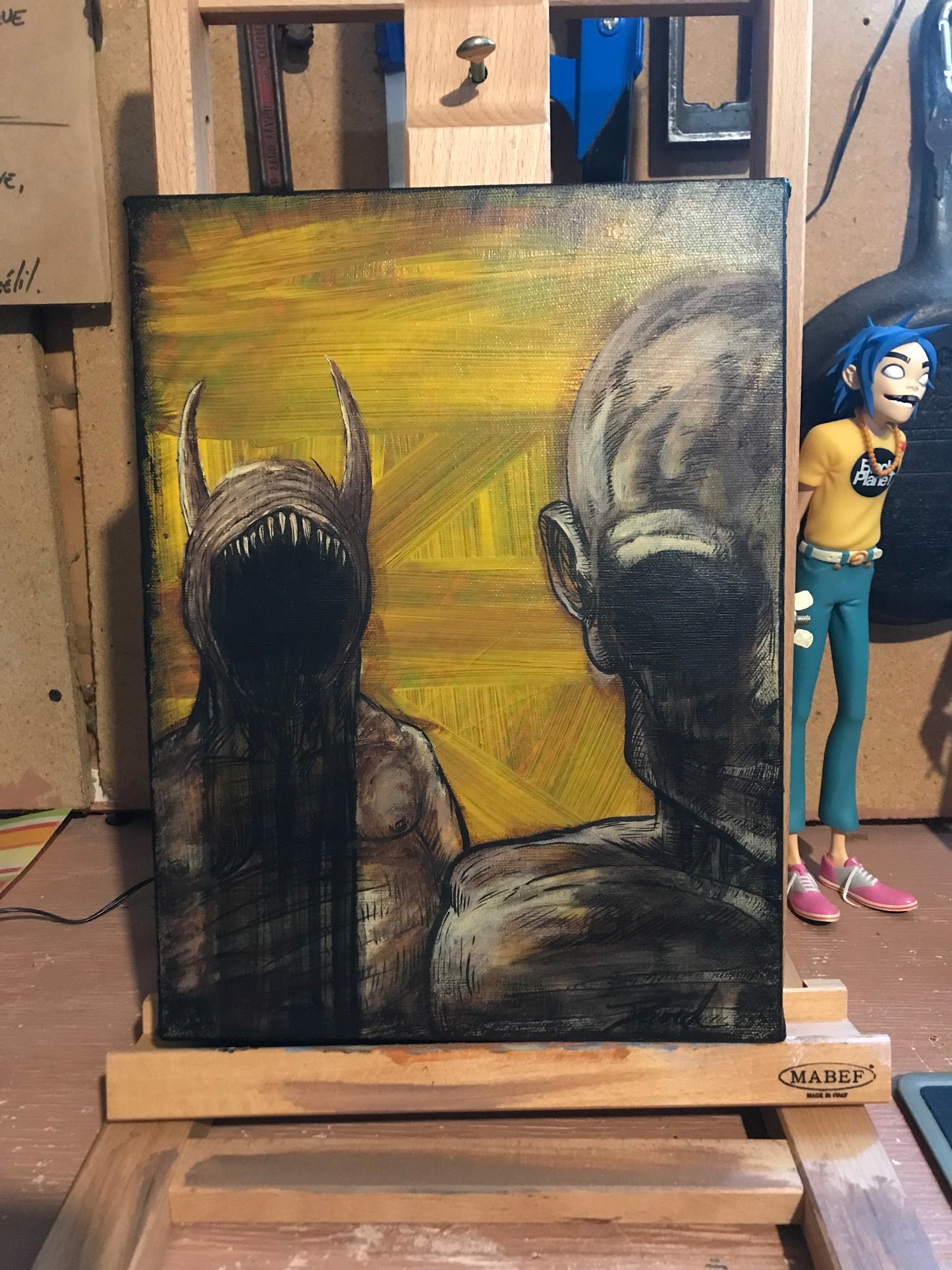Peinture originale "Mangeurs d'âmes" par David Therrien