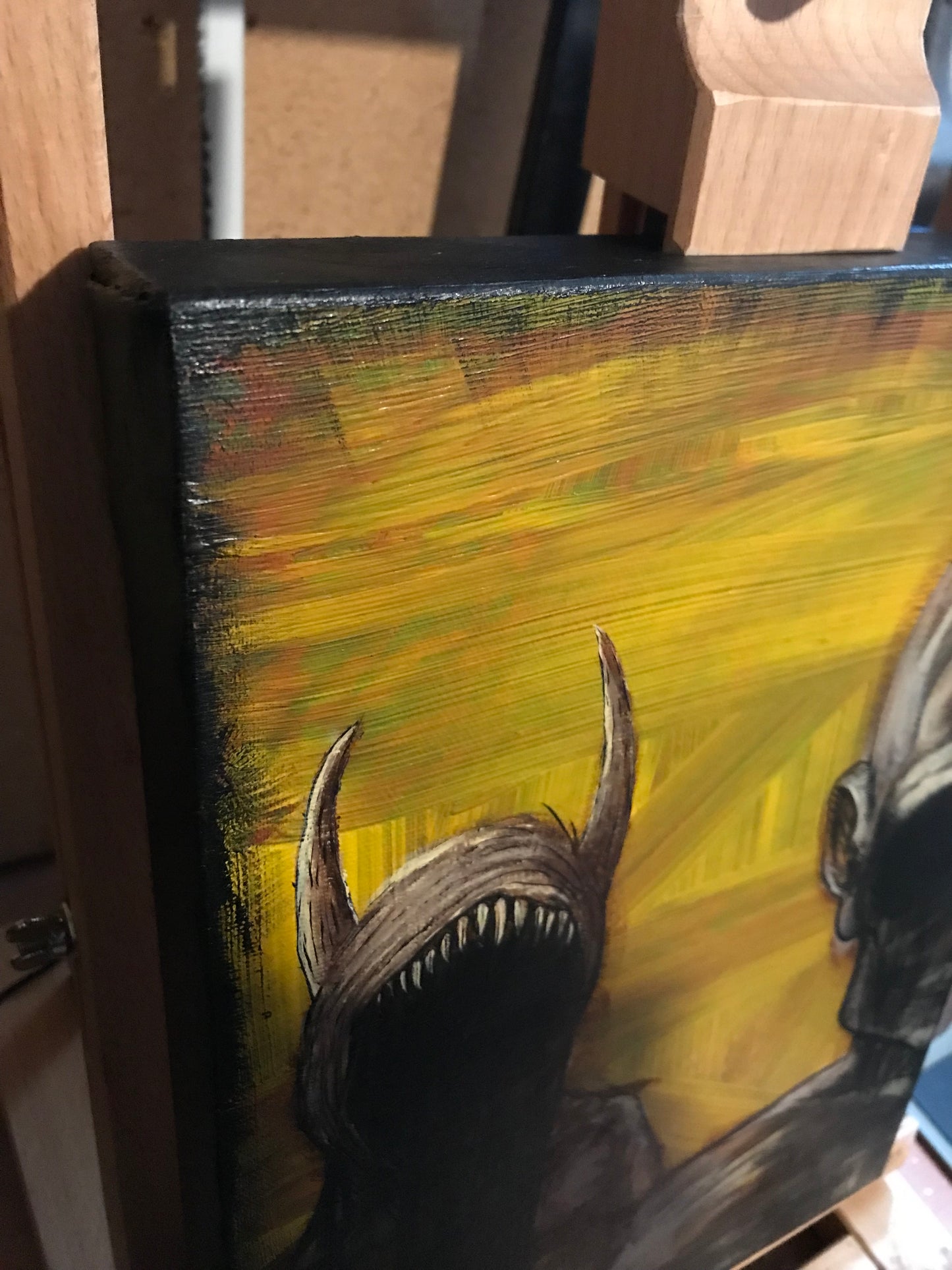 Peinture originale "Mangeurs d'âmes" par David Therrien