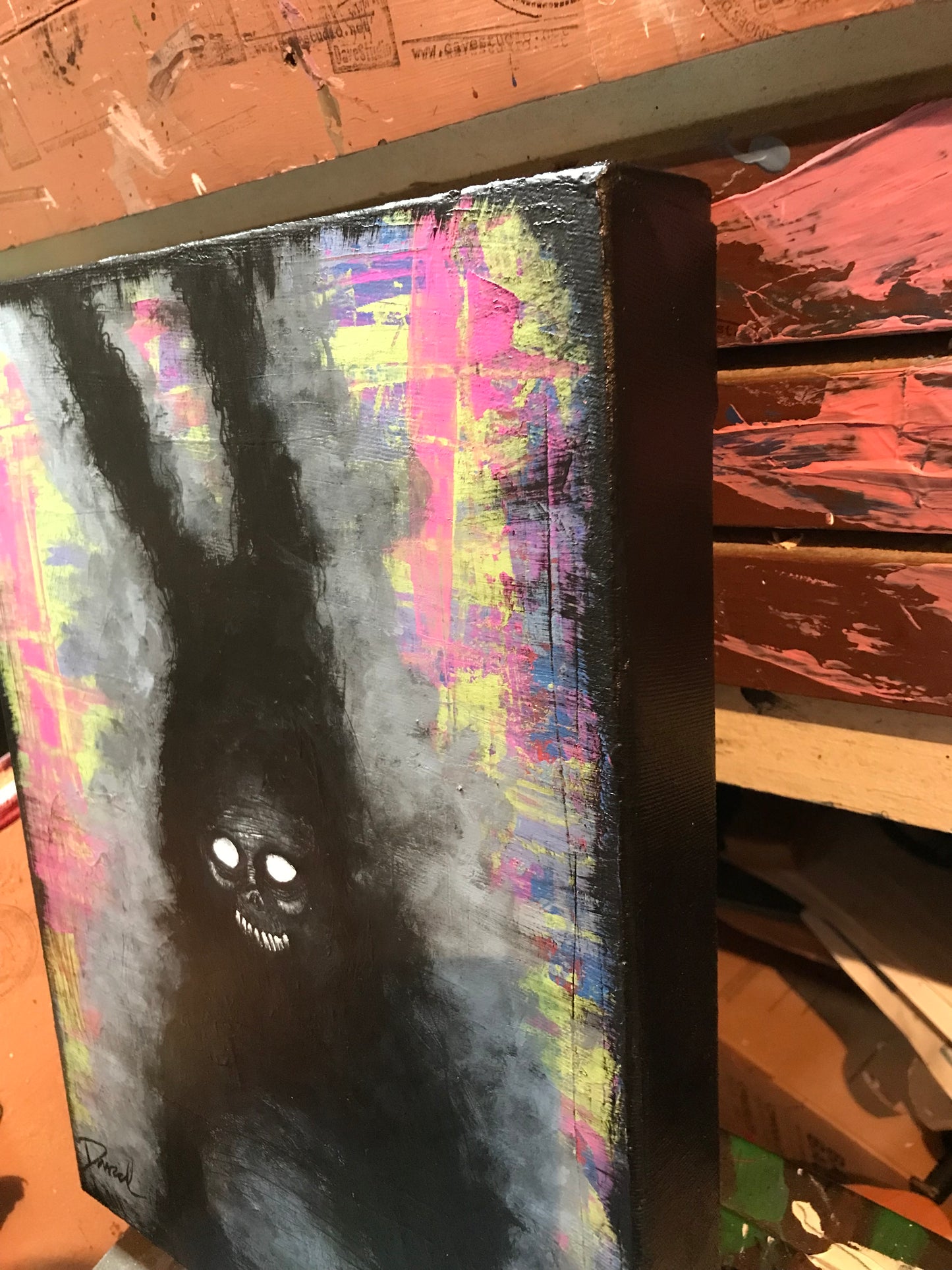 Peinture originale "Lapin 3" par David Therrien