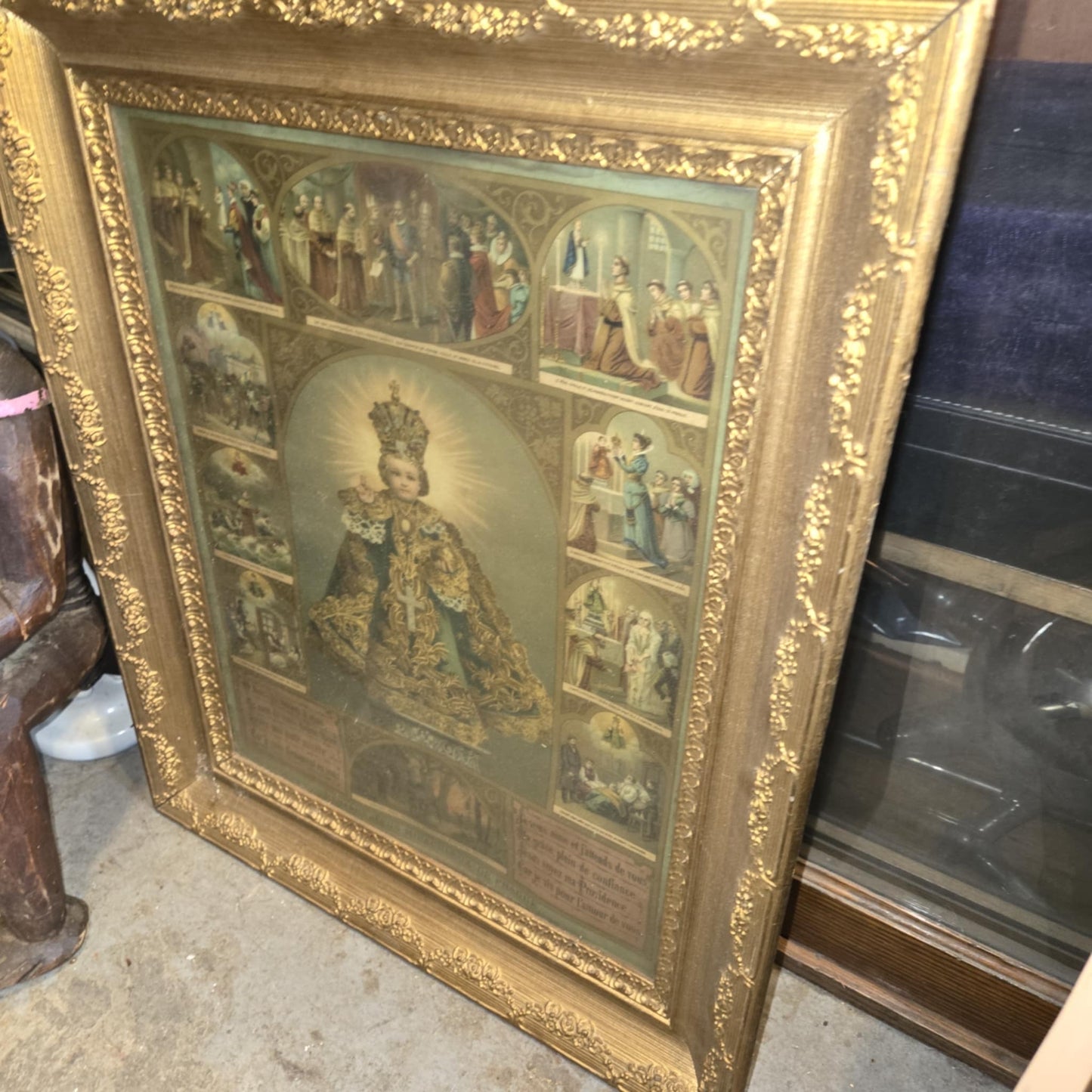 Tableau antique catholique