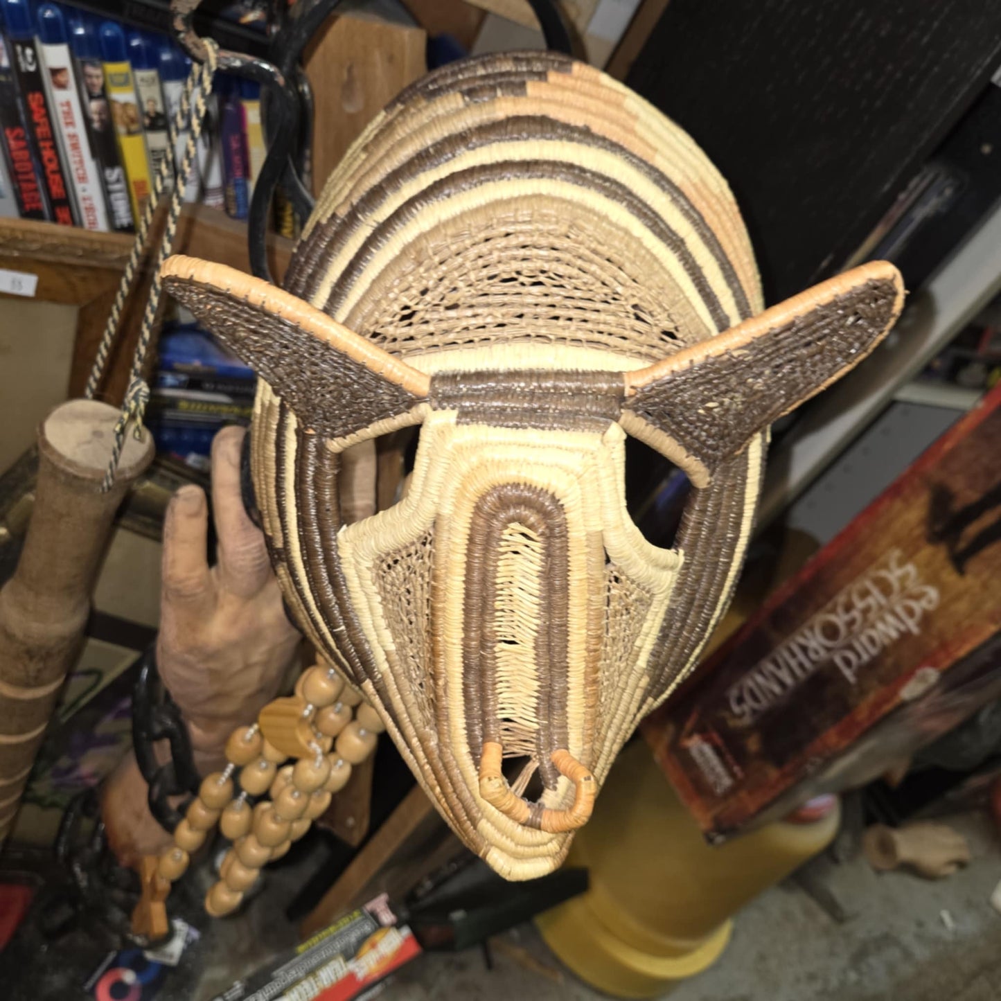 Masque tribal vintage Embera Rain Forest