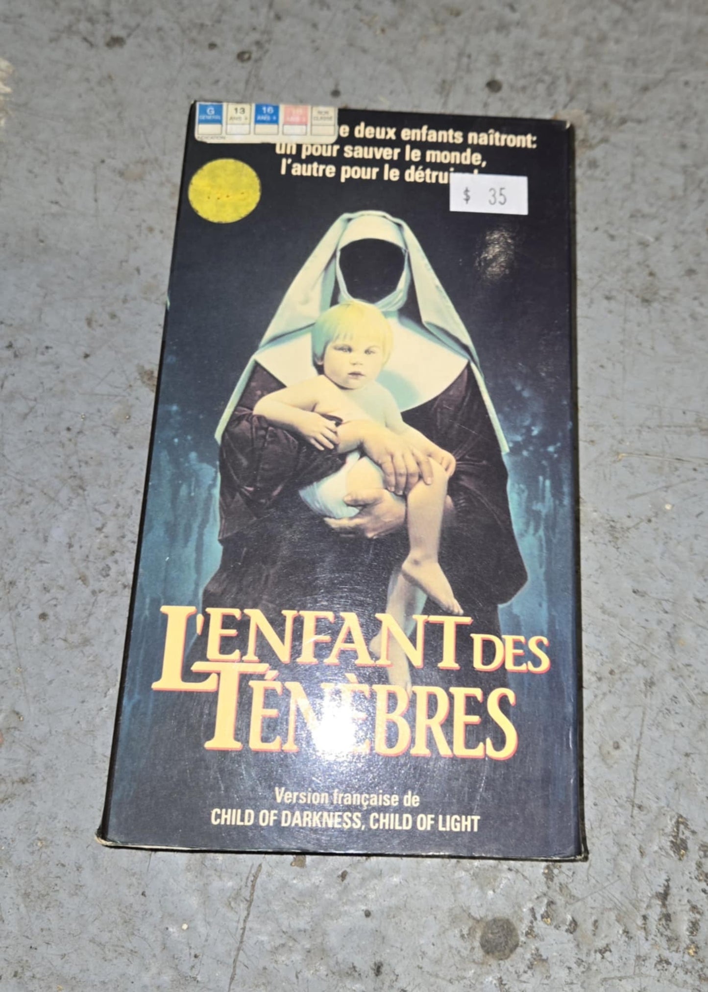 Film VHS L'Enfant des ténèbres (fr) 1992