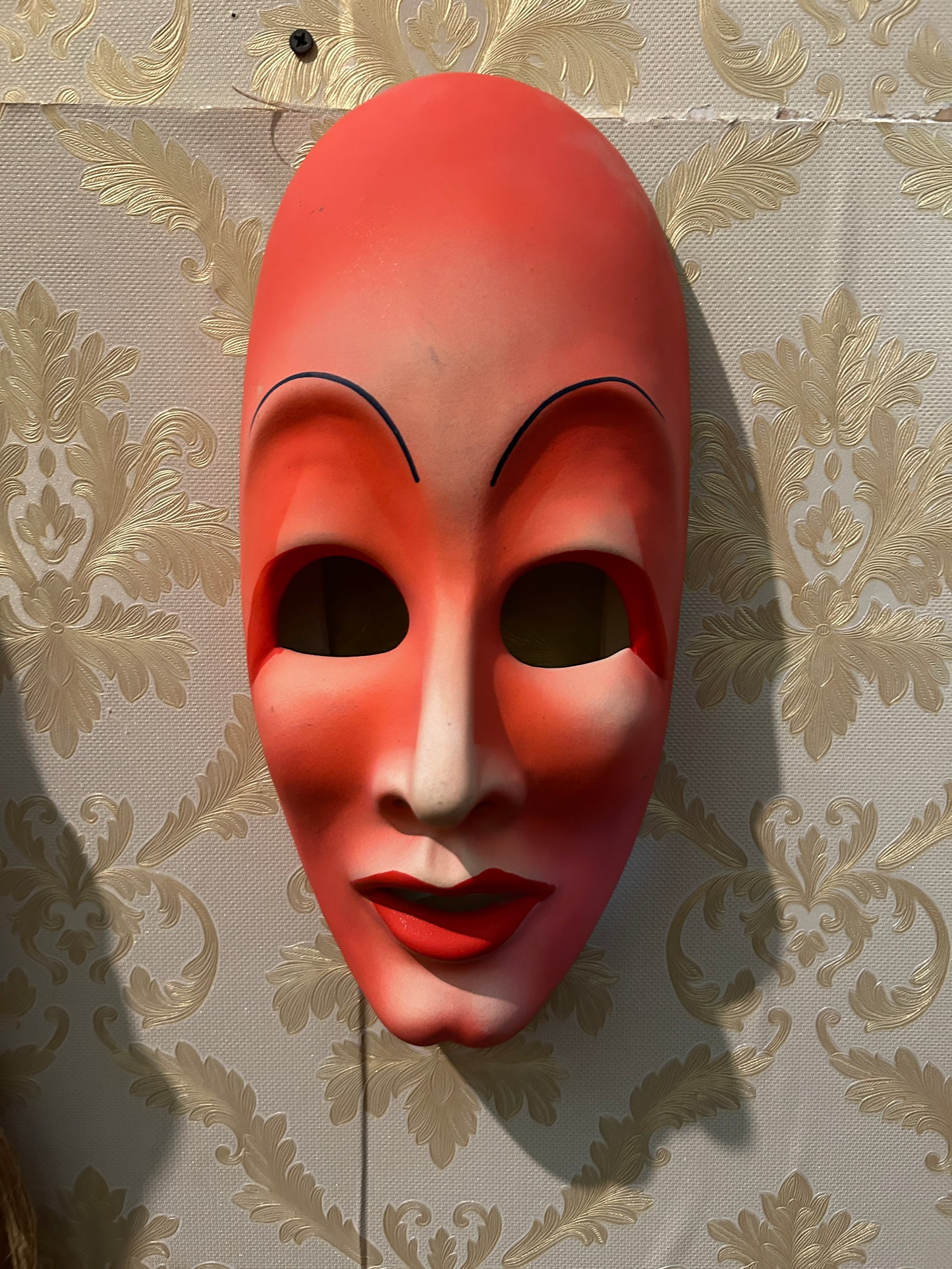 Masque de saltimbanque en céramique