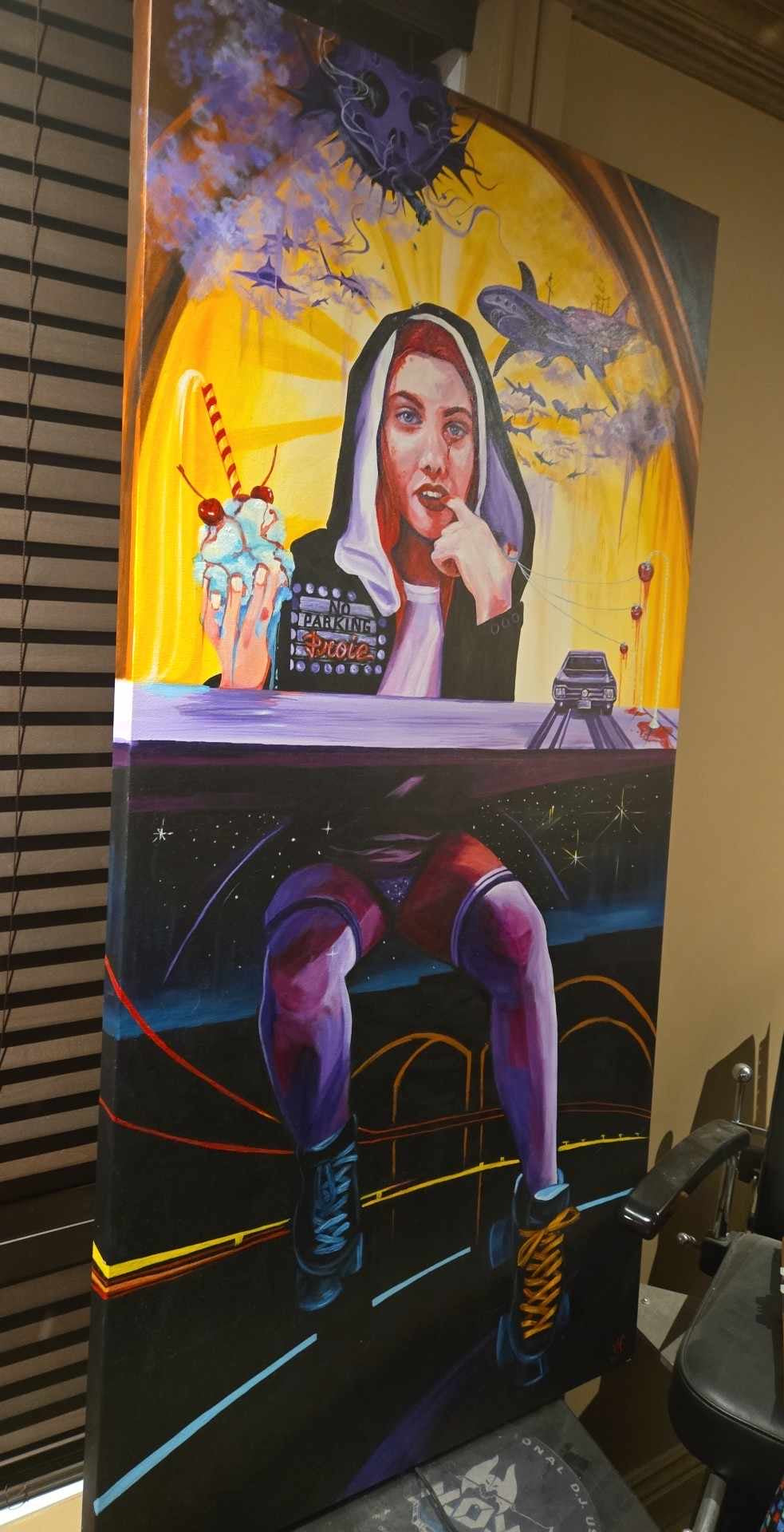 Grande peinture originale par Ann-Aumalie Sauvage