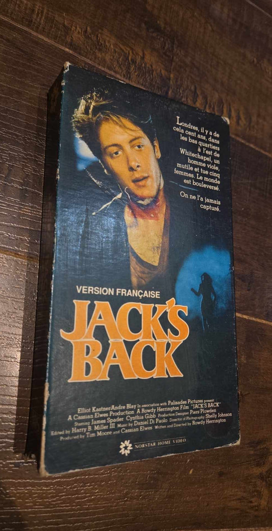 Film VHS Jack's Back VF (1988).