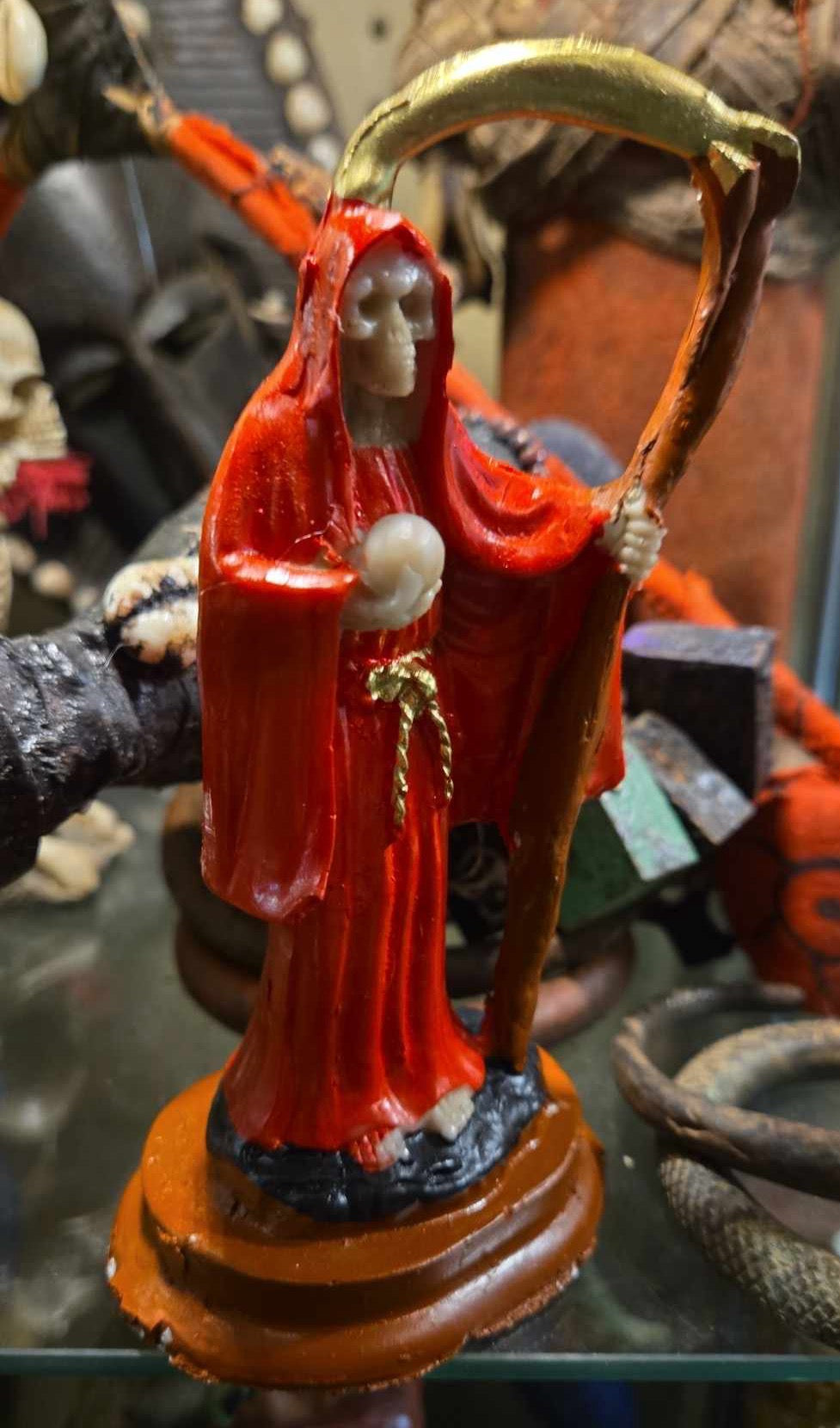 Figurine Santa Muerte Rouge