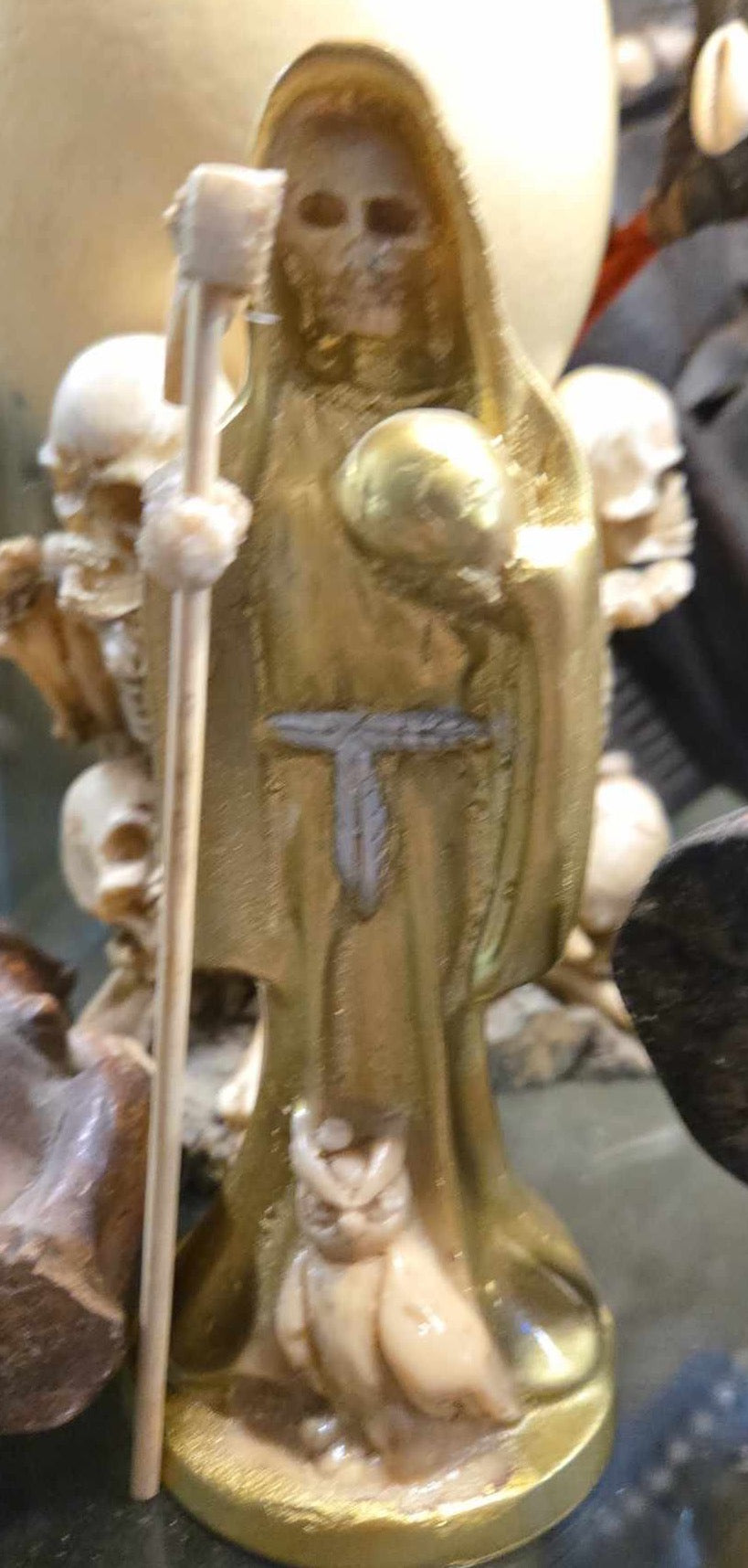 Figurine Santa Muerte Dorée