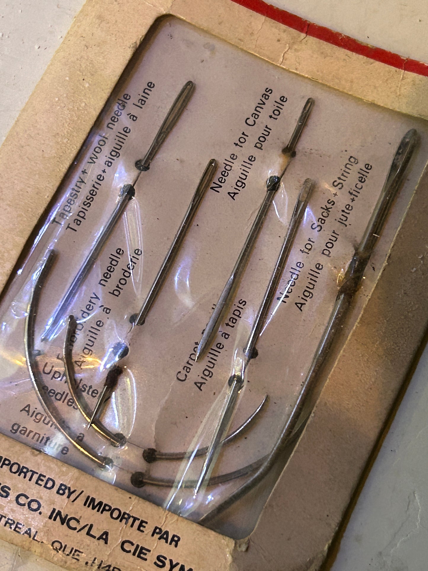 Trousse d'Aiguilles à coudre le cuir