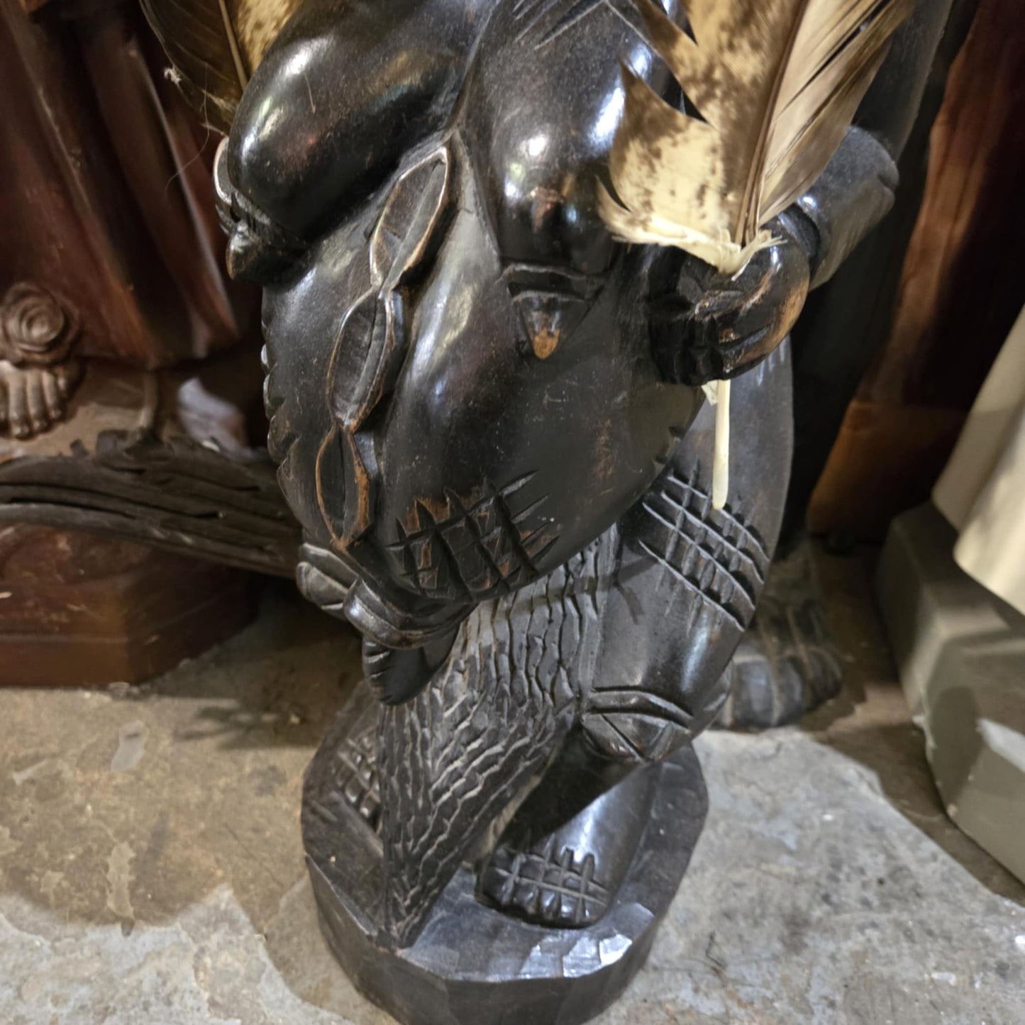 Statue démon africain