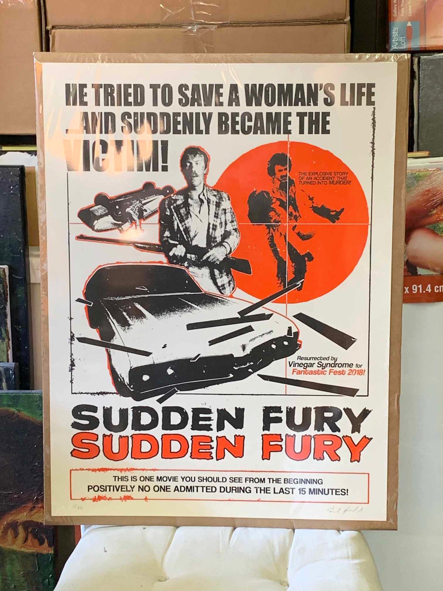 Affiche grand format Sudden Fury.