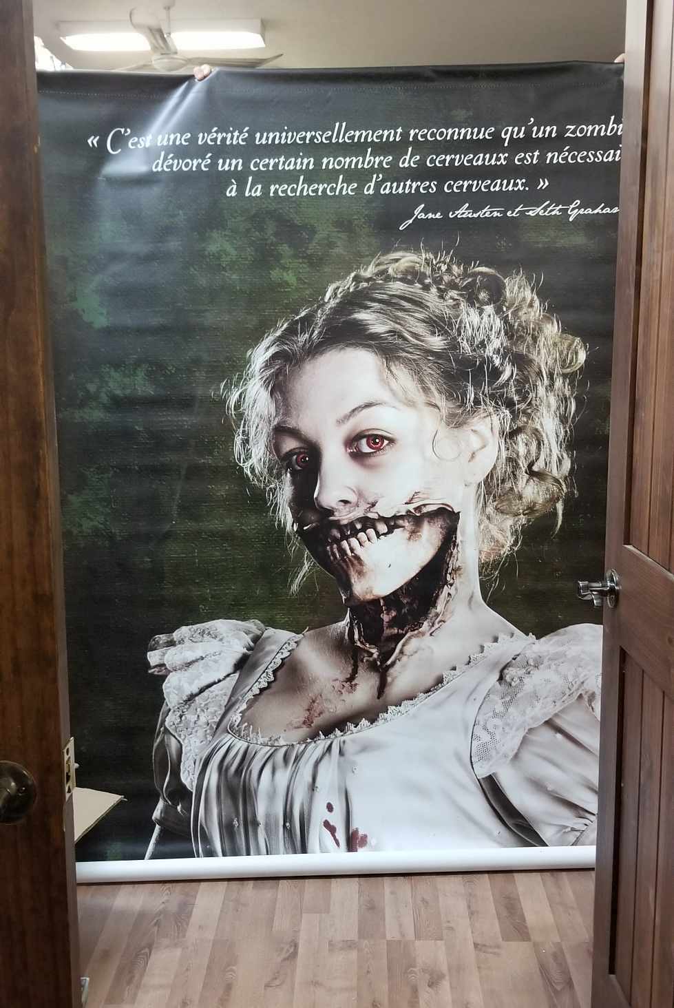 Affiche Géante Orgueil et Préjugés et Zombies