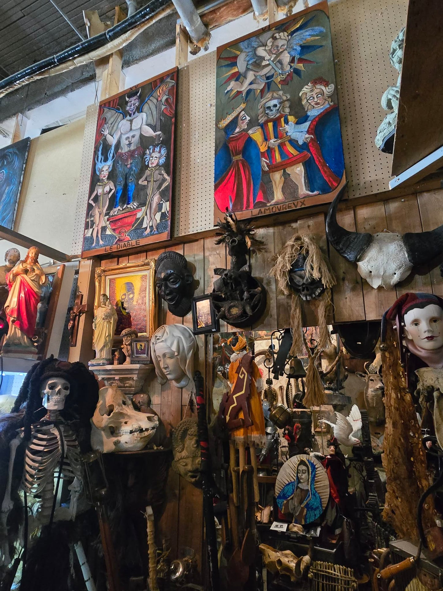 Peinture originale "Le Diable" par l'artiste Vicky Hébert.