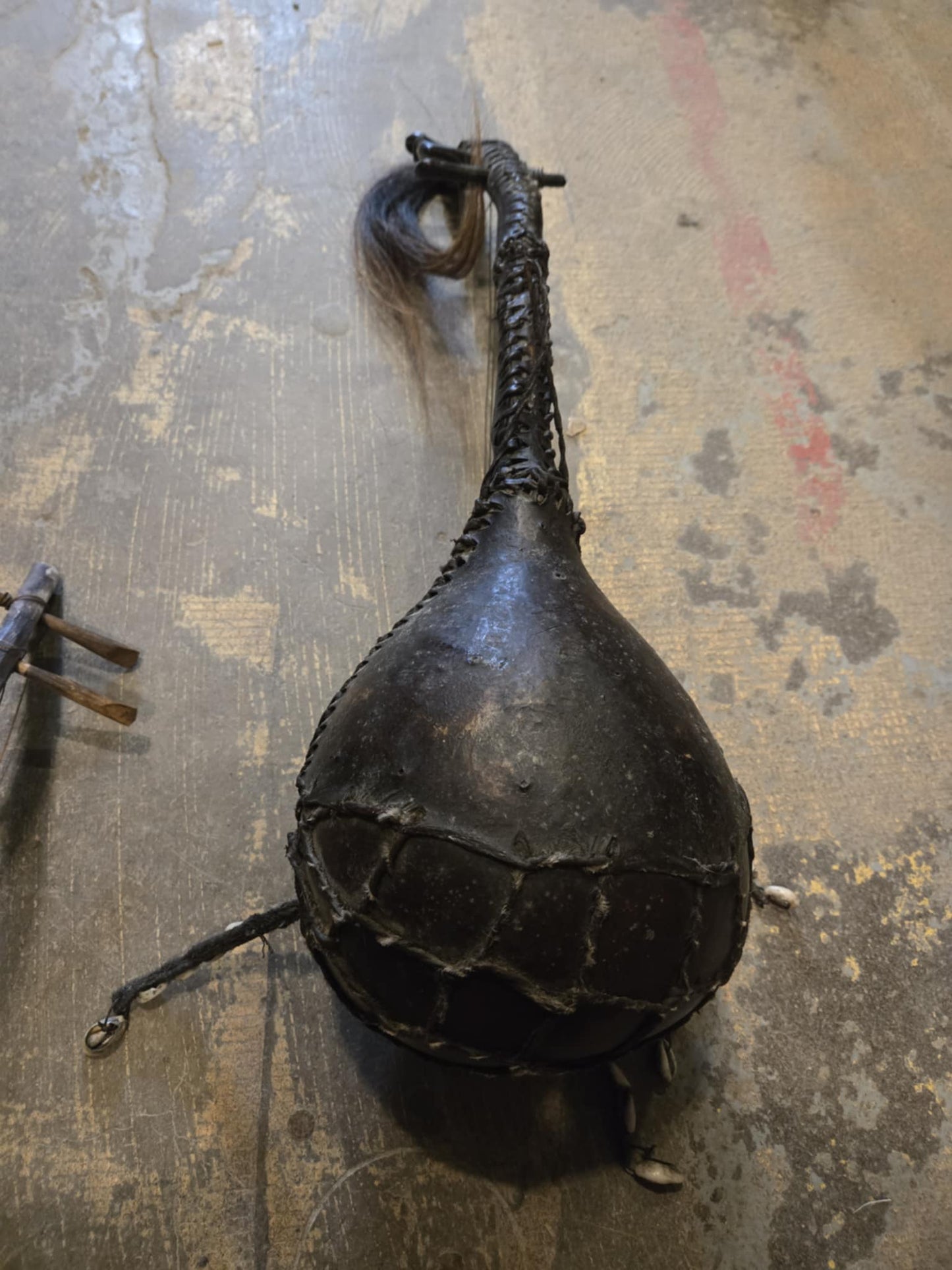 Guitare courge à boucles ramifiée africaine