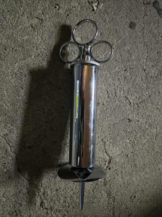 Seringue de retrait de cérumen en laiton chromé