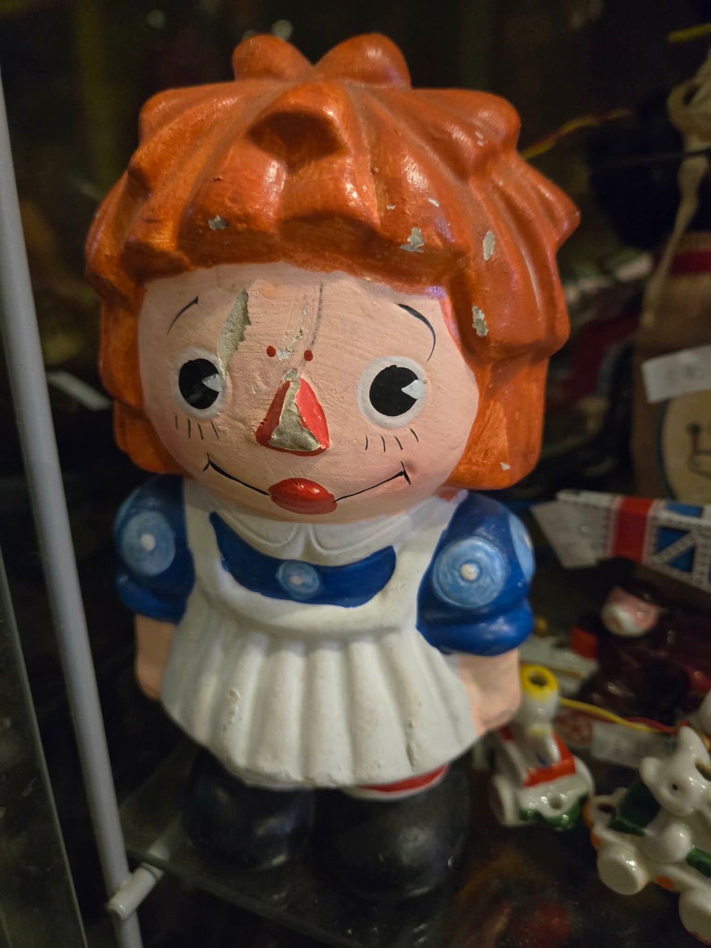 Statuette Raggedy Ann en ciment