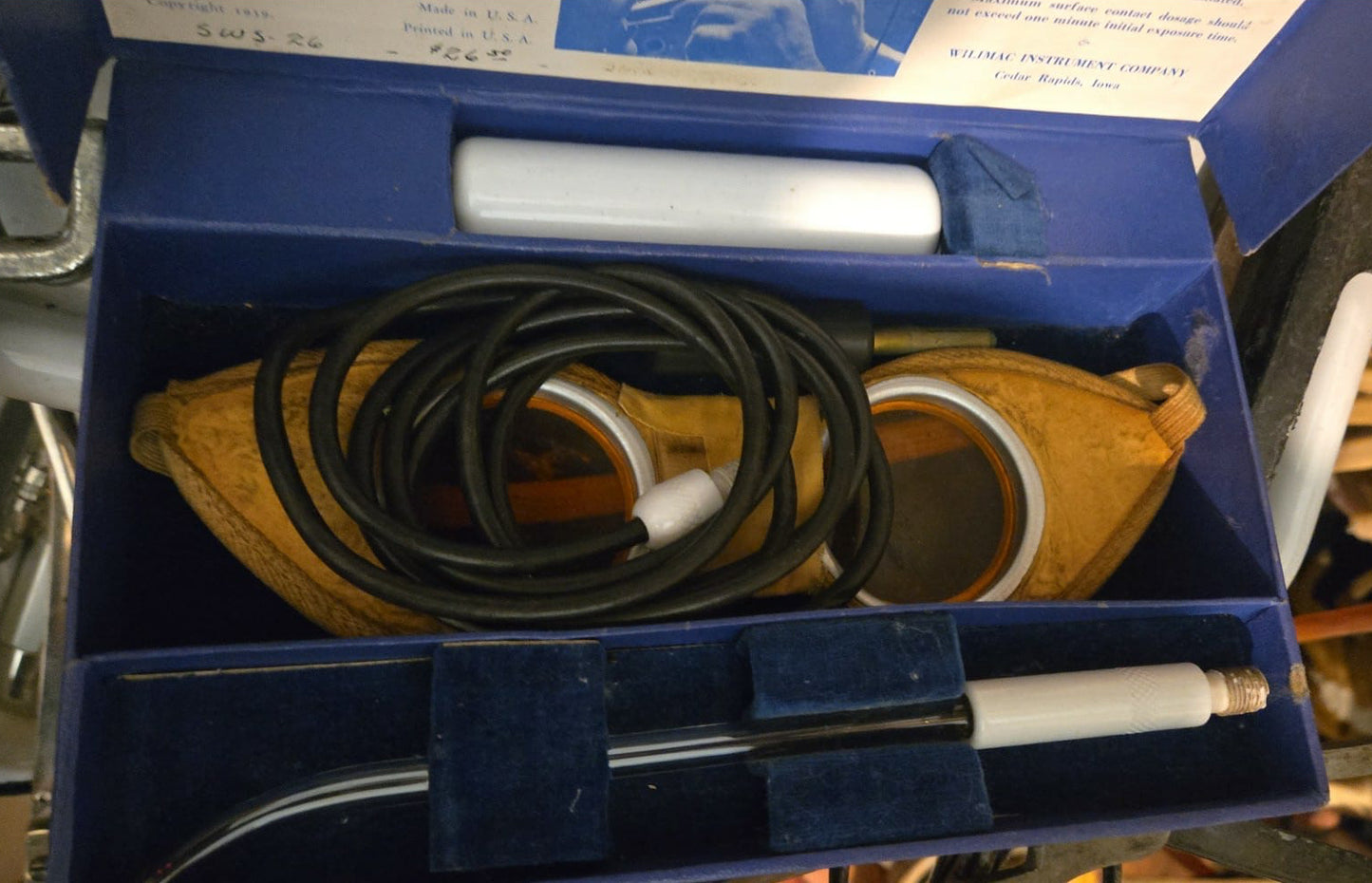 Kit vintage d'applicateur ultraviolet à ondes courtes Wilimac