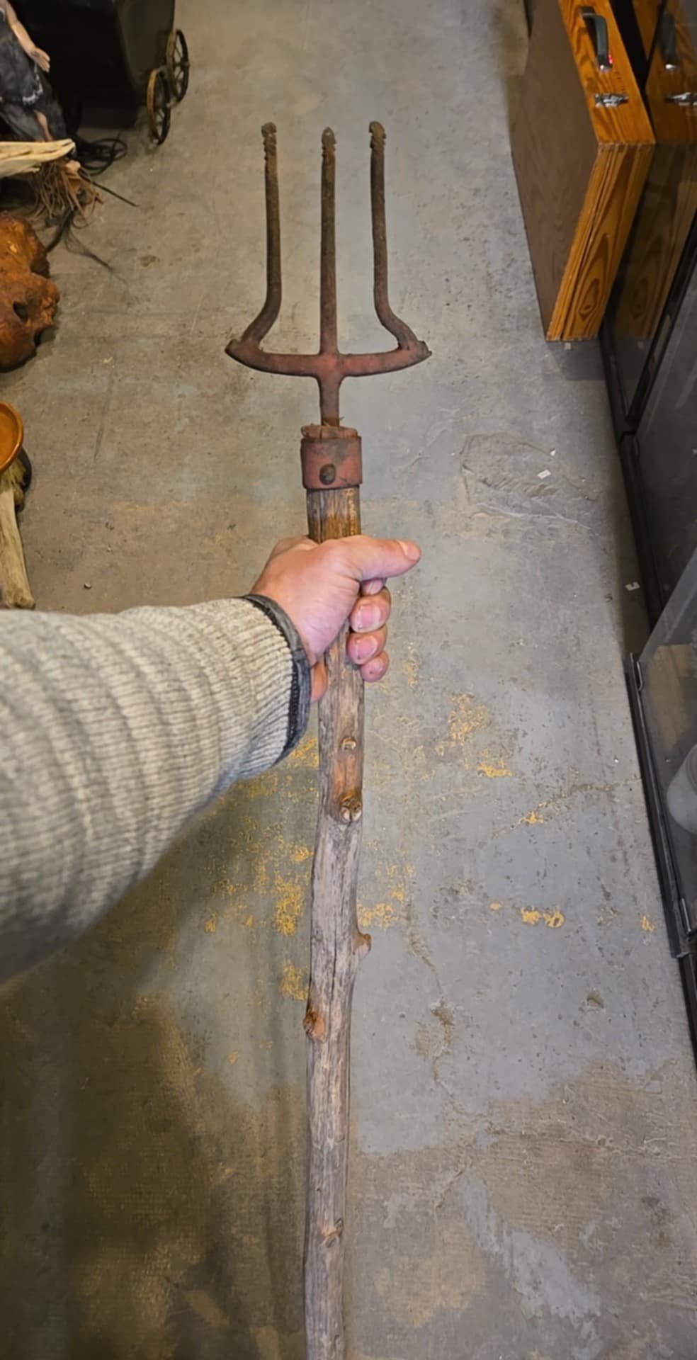 Harpon antique du XIXe siècle