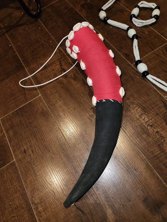 Corne amulette africaine