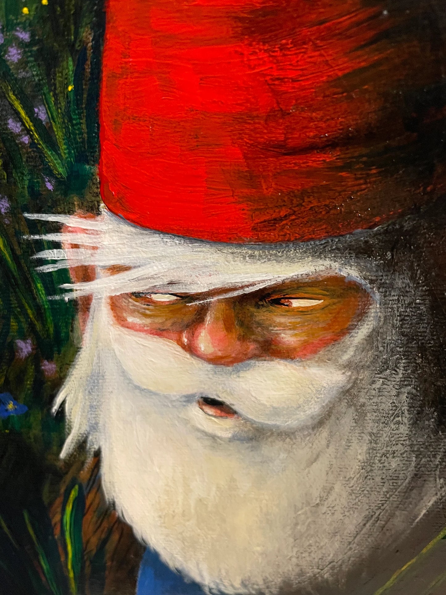 Peinture originale "Gnomes en forêt" par David Therrien