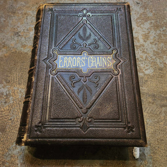 Livre antique Errors Chains de 1883.