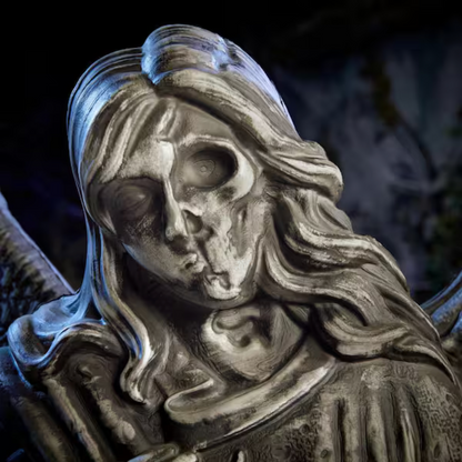 Statue Grave and Bones Angel of Death Monument de 5 pieds
