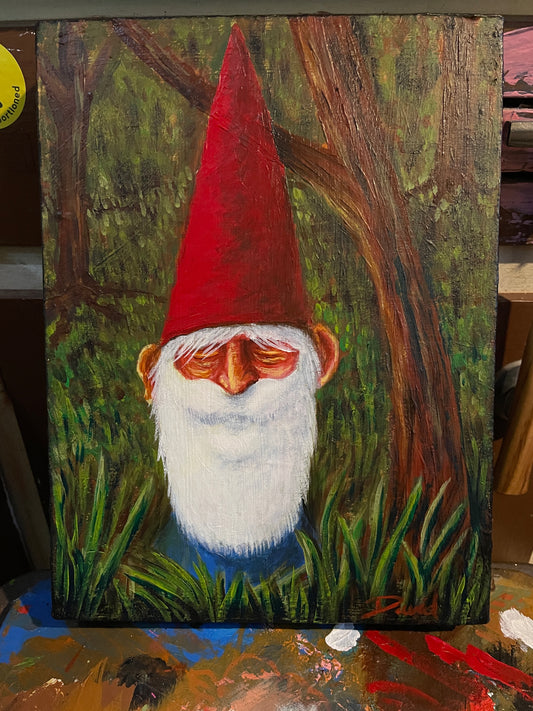 Peinture originale "Le gnome" par David Therrien.