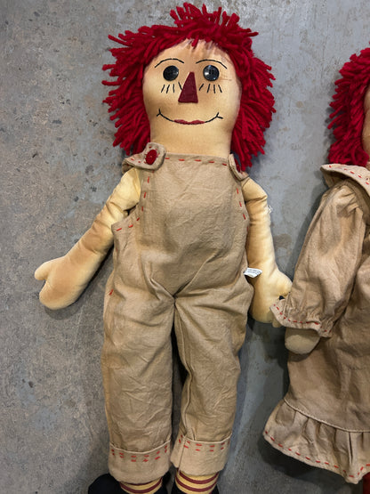 Raggedy Ann & Andy poupées rustiques