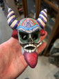 Petite décoration murale en plâtre petit démon style mexicain
