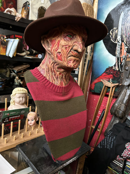 Buste de Freddy Krueger créé par un artiste