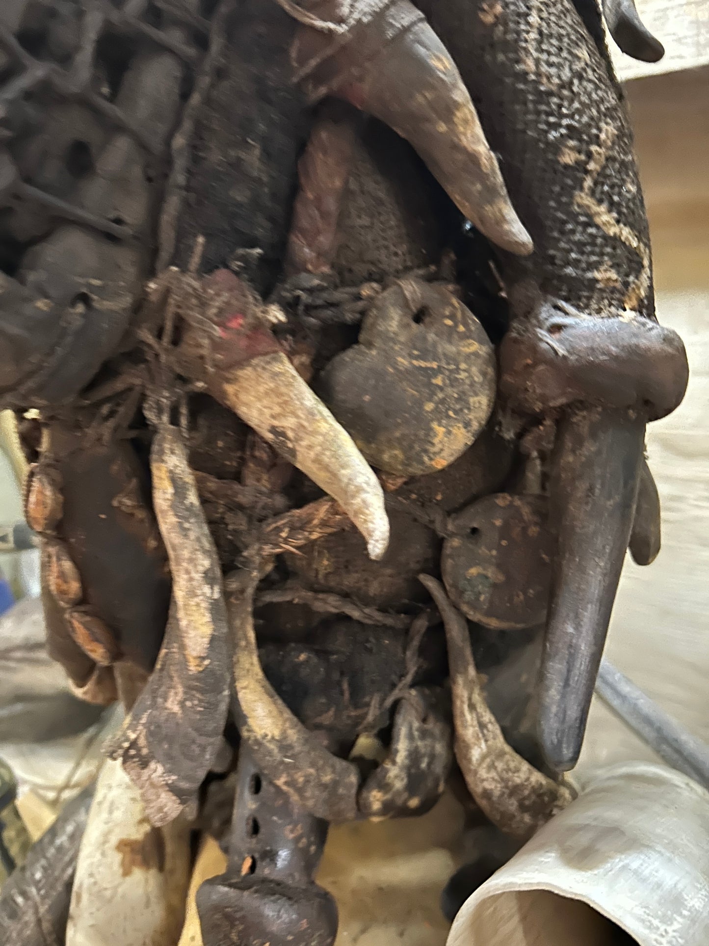 Fétiche vaudou unique et antique du Cameroun