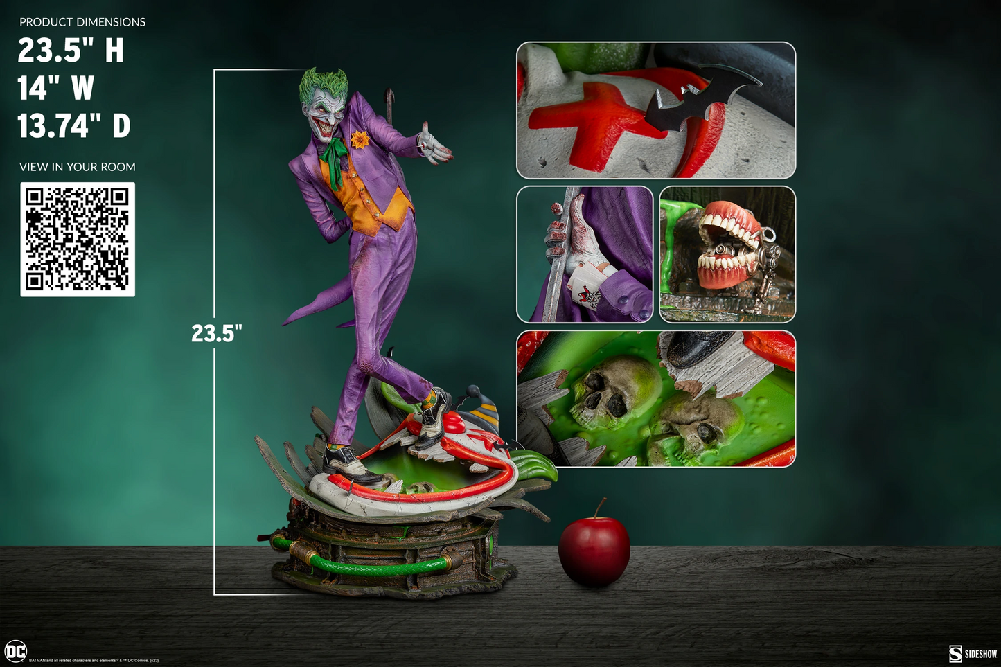 Grande figurine The Joker Premium Format™ de Sideshow Collectibles