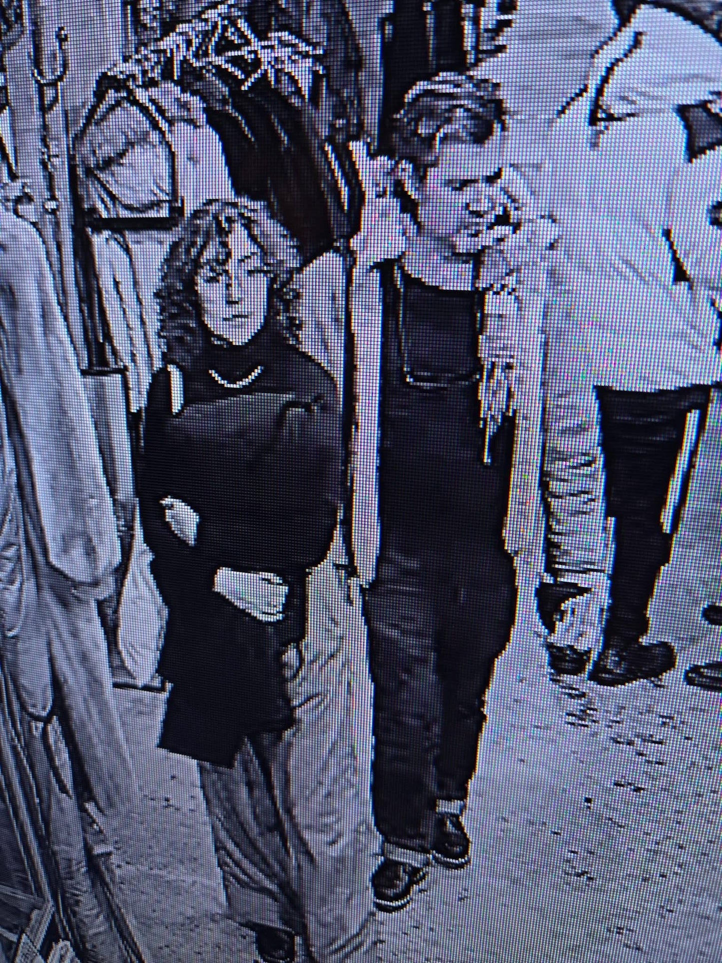 Grande sacoche vintage en peau de crocodile